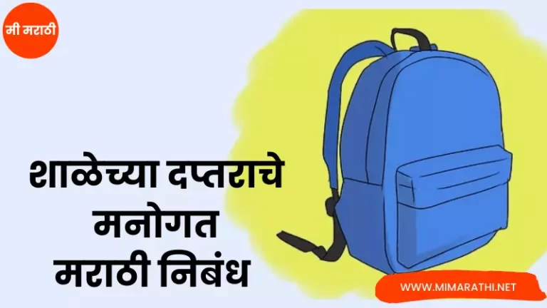 Autobiography of School Bag in Marathi